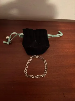 Pendientes, collar, pulseras. Plata de ley.