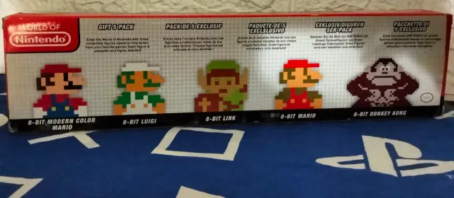 Pack 5 Figuras Mario Retro 8-Bit