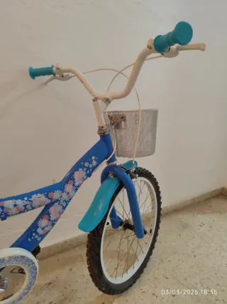 Bicicleta Infantil Frozen Azul