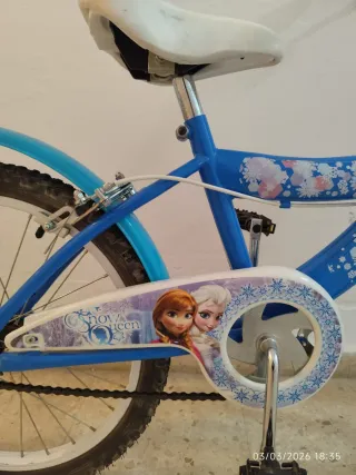 Bicicleta Infantil Frozen Azul