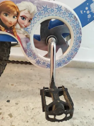 Bicicleta Infantil Frozen Azul