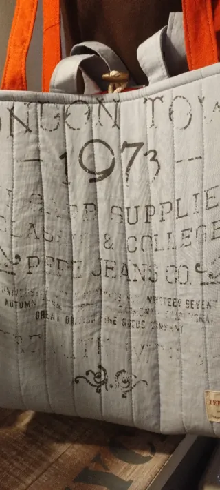 Bolso reversible reciclado  Camisa Pepe Jeans