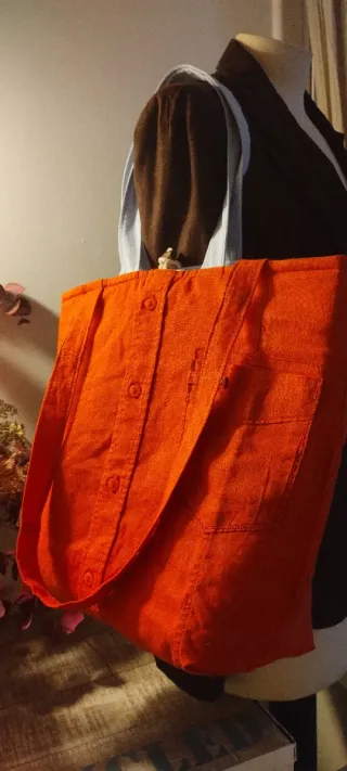 Bolso reversible reciclado  Camisa Pepe Jeans