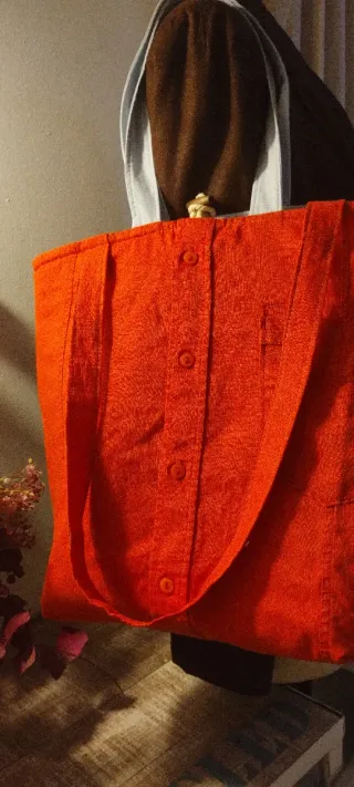 Bolso reversible reciclado  Camisa Pepe Jeans