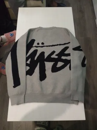 Jersey Stussy Gris y Negro