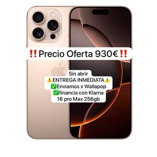iPhone 16 Pro Max 256GB Titanio desierto SIN ABRIR