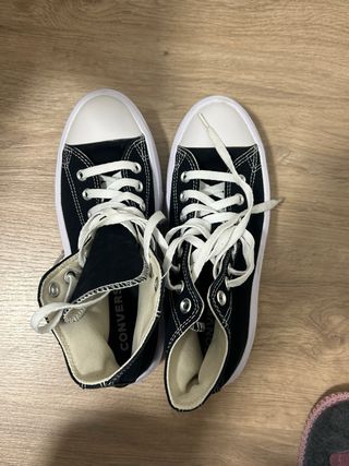 Converse Negras Plataforma