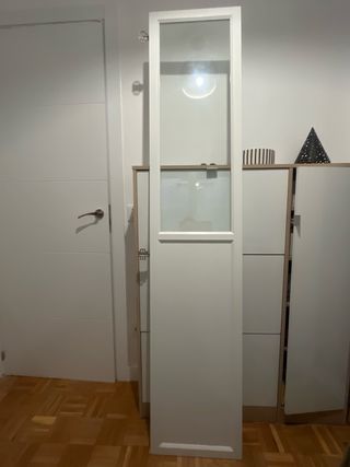 Puerta armario cristal y madera IKEA BILLY
