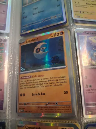 Lote Cartas Pokémon Lunatone y Greavard