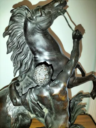 Statua Cavalli Bronzo Coustou