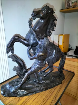 Statua Cavalli Bronzo Coustou
