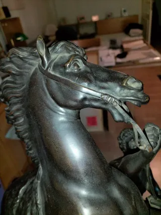 Statua Cavalli Bronzo Coustou