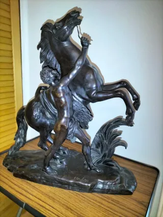 Statua Cavalli Bronzo Coustou