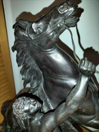 Statua Cavalli Bronzo Coustou