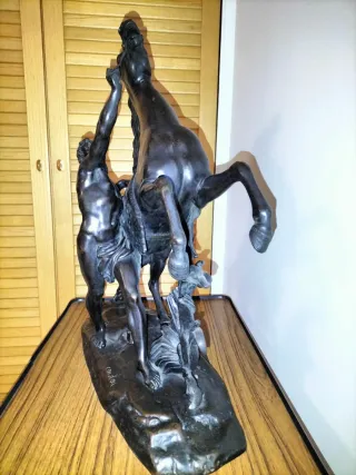 Statua Cavalli Bronzo Coustou