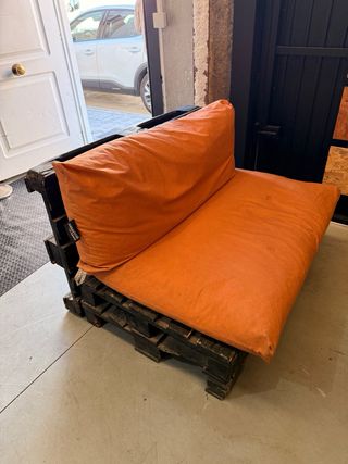 Lote 5 Palets + Cojines Chill Out Naranja