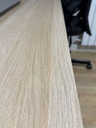 Escritorio Ikea 2 plazas madera y metal mesa 2m