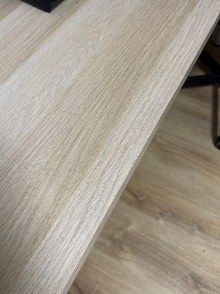 Escritorio Ikea 2 plazas madera y metal mesa 2m