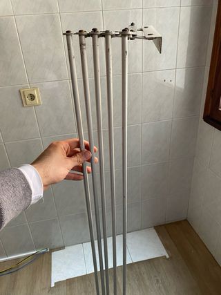 Tendedero exterior plegable de metal