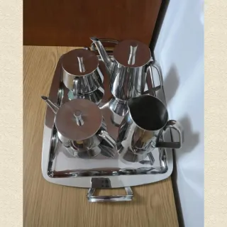 Juego de café Cruz de Malta.Acero inoxidable.58,70