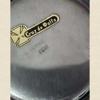 Juego de café Cruz de Malta.Acero inoxidable.58,70