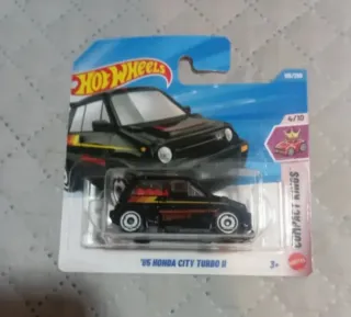 Hot Wheels '85 Honda City Turbo II Negro