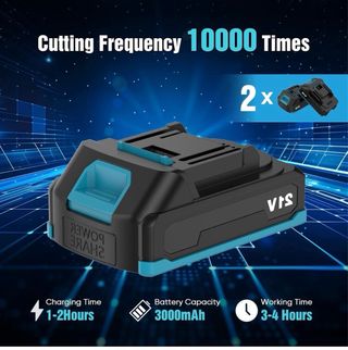 Tijeras podar eléctricas 21V + 2 baterías