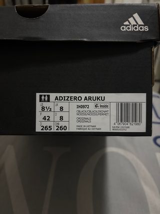 Zapatillas Adidas Adizero Aruku Negras