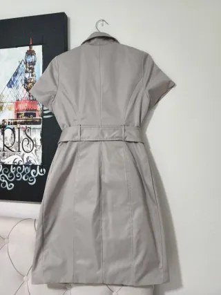 Vestido cruzado Morgan gris claro