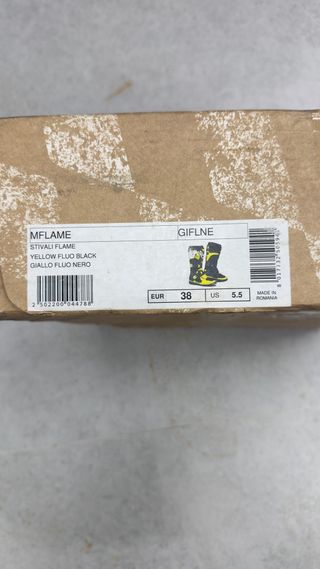 Botas Sidi Flame Infantil Amarillo Flúor/Negro