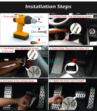 Excelentes pedales de coche SLine para Audi.