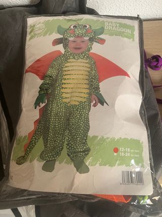Disfraz Bebé Dragón Talla 12-18 Meses