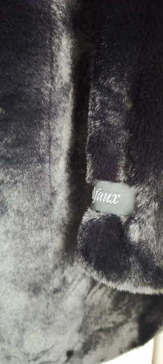 Cappotto Rino & Pelle nero pellicciotto per M/ L