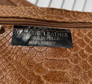 Bolso Piel Italiana Marrón