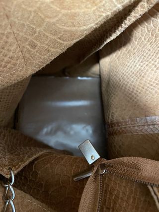 Bolso Piel Italiana Marrón