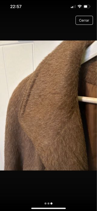 Abrigo largo marrón vintage