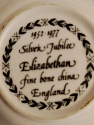 Platos de porcelana inglesa decorados