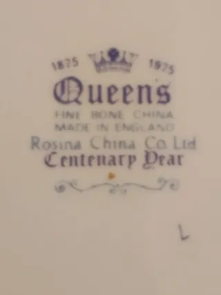 Platos de porcelana inglesa decorados