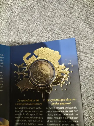 Bélgica 2€ Conmemorativo 2012 Coincard aniversario