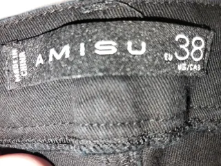 Pantalón corto vaquero negro Amisu mujer