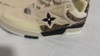 Zapatillas Louis Vuitton Beige y Plata