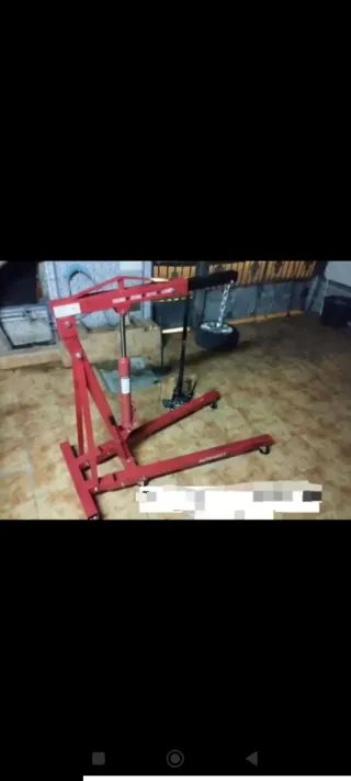 Alquiler Pluma Grúa Motores