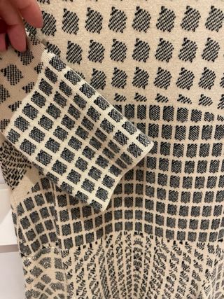 Vestido Beatriz Lucini Beige y Gris