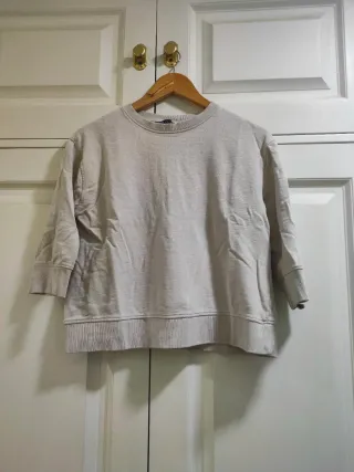 ZARA - Sudadera beige claro 100% algodón