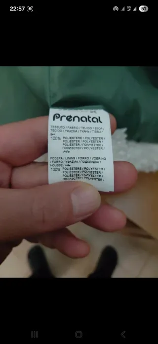 Giubbotto bambina Kidkind verde 6-7 anni