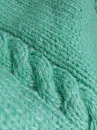 Poncho de lana tejido talla única