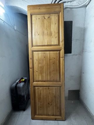 Puertas antiguas madera restauradas (x2)