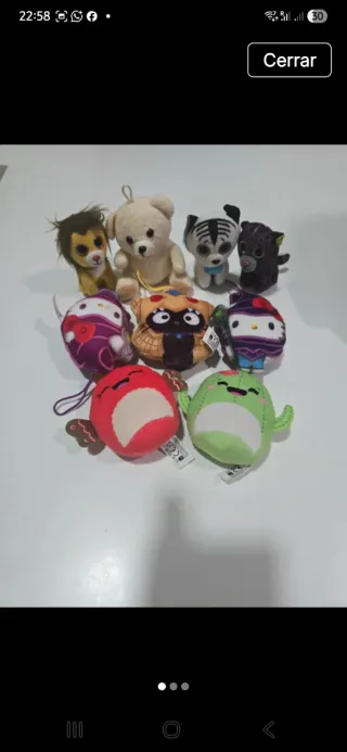 Lote de peluches pequeños