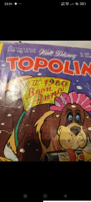 Fumetto Topolino vintage del 1979 numero 1257