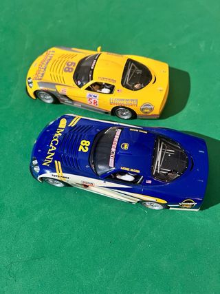 2 Coches Scalextric Hornby Dodge Viper